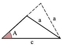 triangle ass theorem with 2 solutions