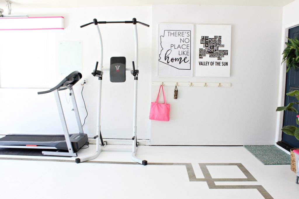 home gym in garage