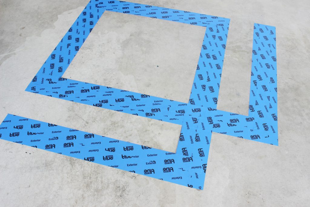 Concrete Floor Paint Tape Design