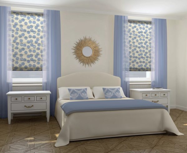 При подборе модных штор в спальню следует учитывать ряд важных нюансов. Фактура материала должна быть идентична или сопоставима с остальными материалами в комнате.