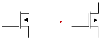 MOSFET P-Type to N-Type