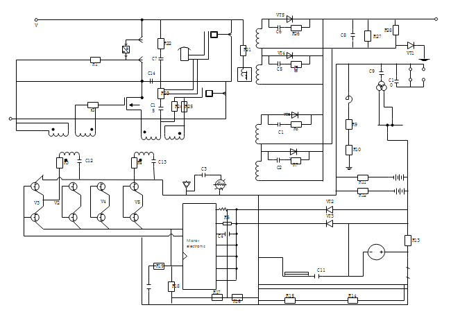 Micro Electronic Schematics Template