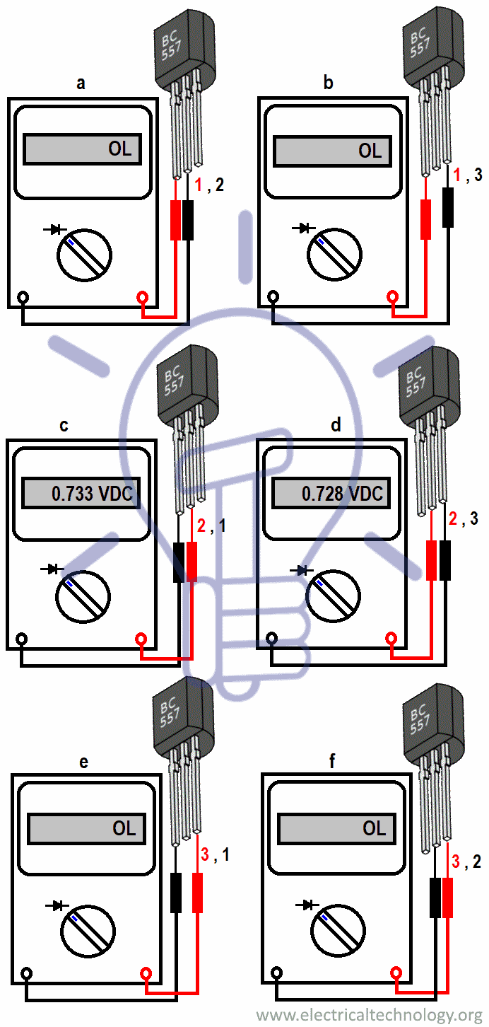 Check Transistor with Digital Multimeter in Diode or Continuity Mode