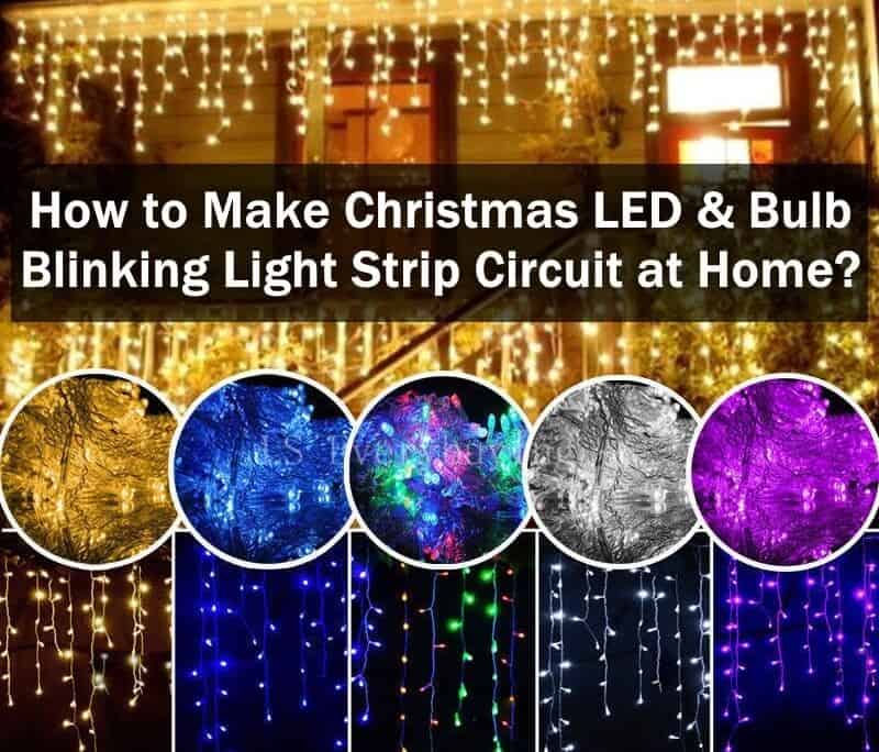 How to Make Christmas LED & Bulb Blinking Light String Circuit at Home 