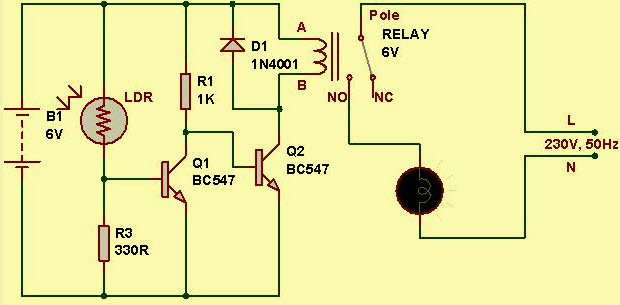 Practical Light Sensor Circuit Working Operation