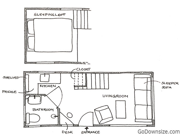 tiny house floor plan
