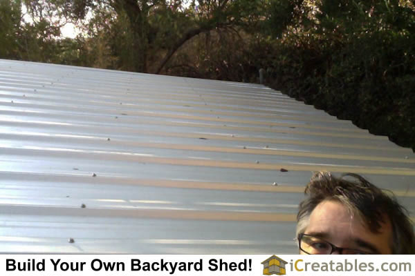 10x12 Modern Shed Roofing