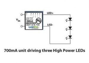3 LEDs in-series circuit