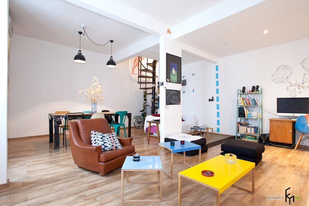 Яркая меблировка