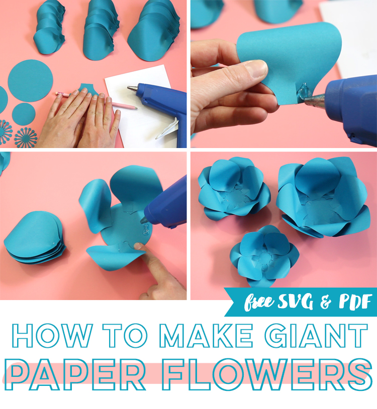 instructions to make giant paper flowers 