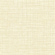 Mendocino Light Yellow Linen Wallpaper